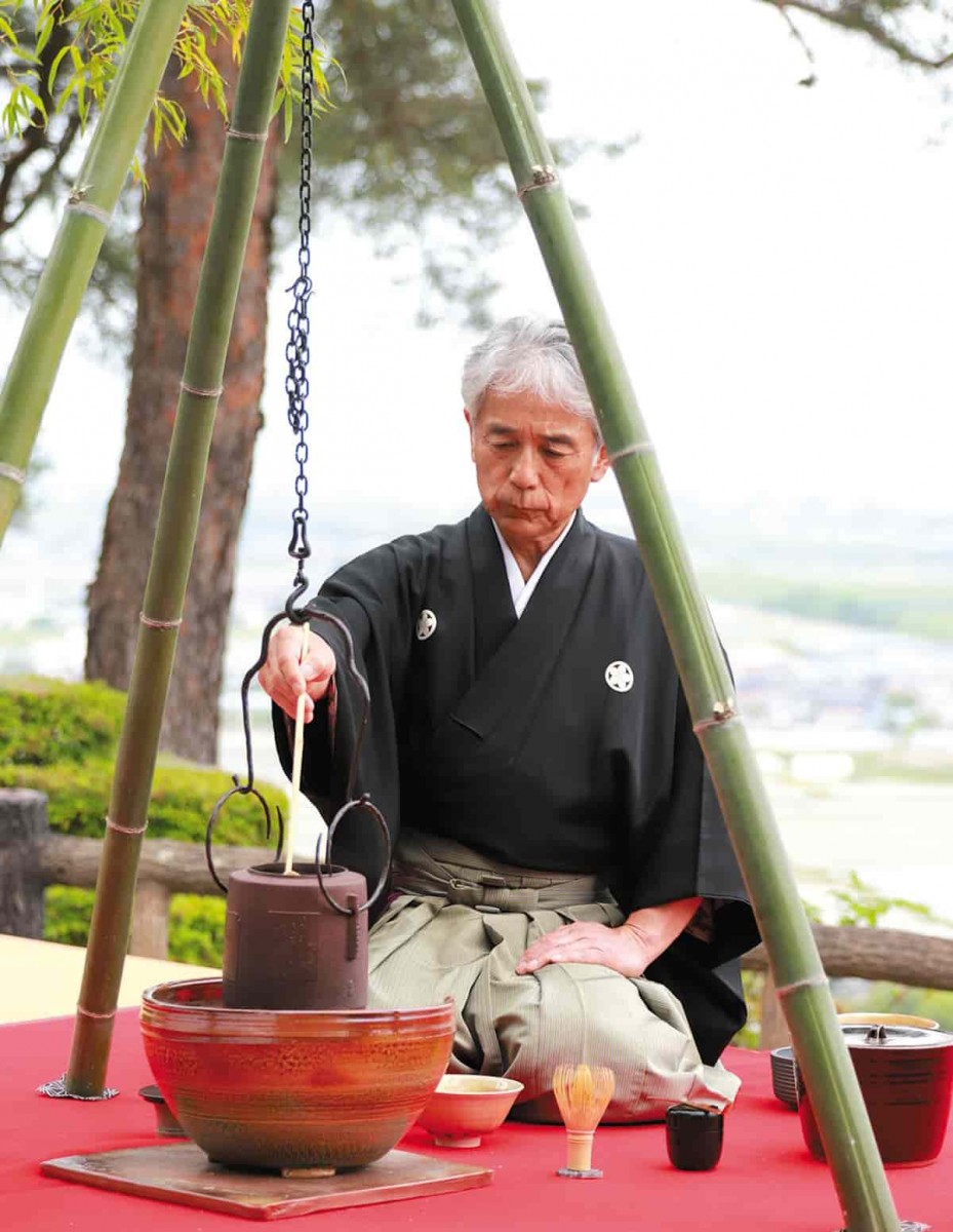 まつりにおける野点茶席