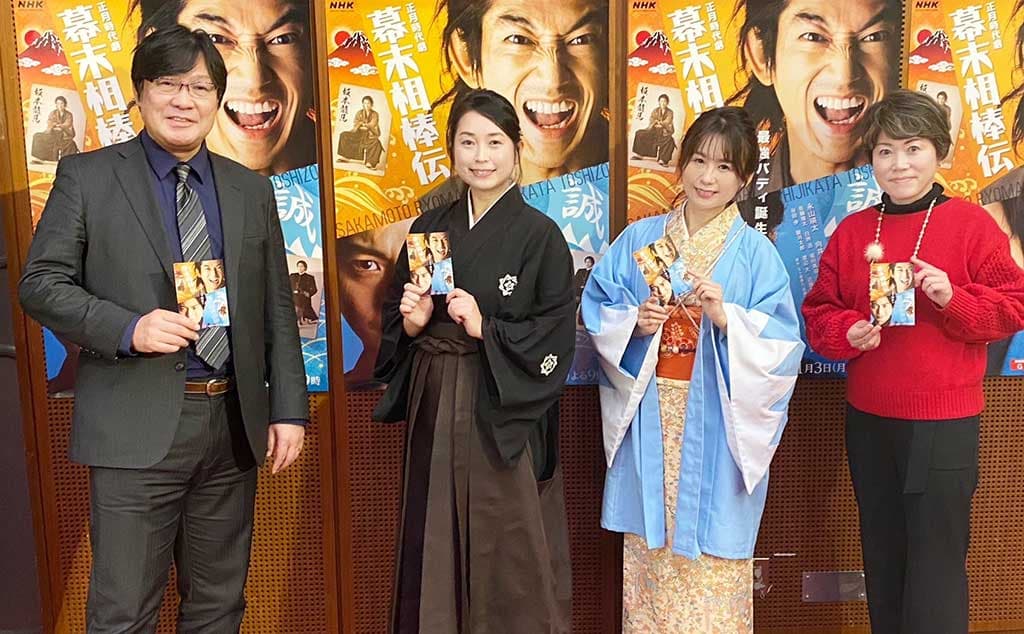 土方愛氏、堀口茉純氏、美甘子氏、山村竜也