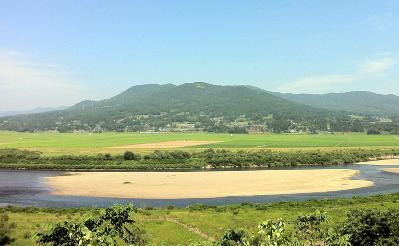 平泉、源義経終焉の地(高館義経堂からの風景)